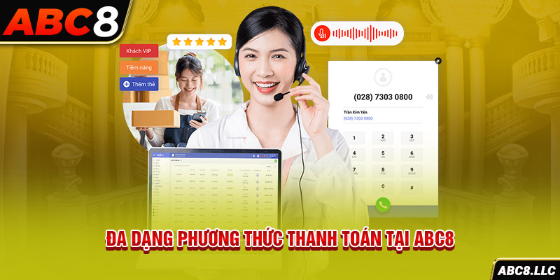 Đa dạng phương thức thanh toán tại ABC8